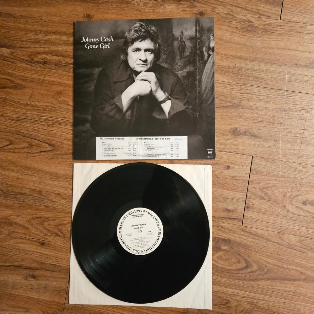 Johnny Cash – Gone Girl Columbia 1978 KC 35646 PROMO Vinyl LP VG+ EX/EX‎